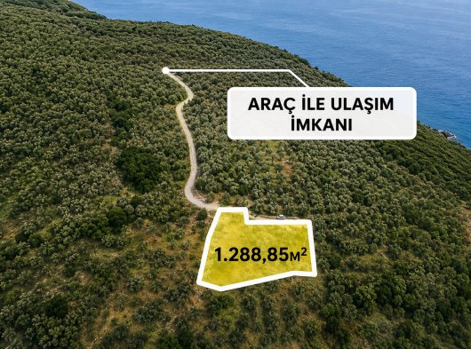 Bandırma Edincik'te Erdek Koyu Manzaralı 1289 m² Satılık Arsa